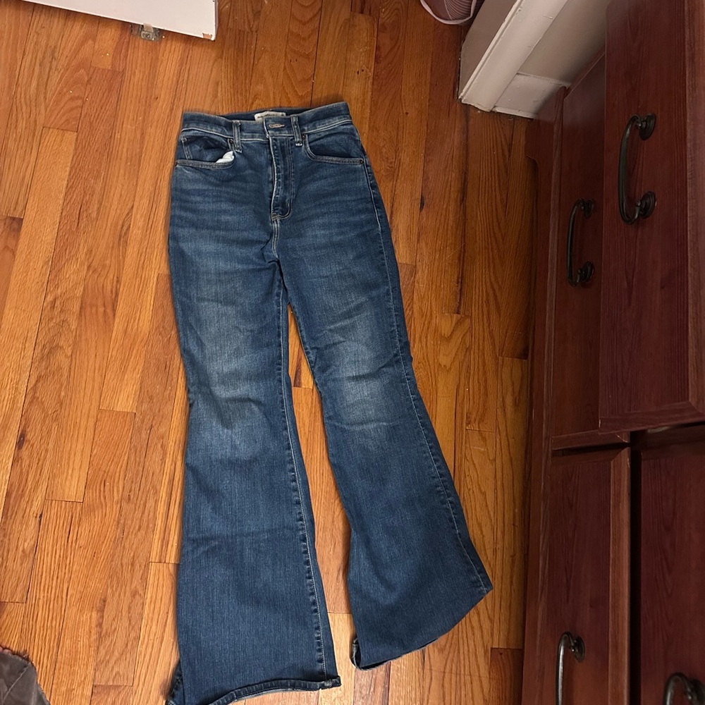 Abercrombie & Fitch Dark Blue Flare Jeans